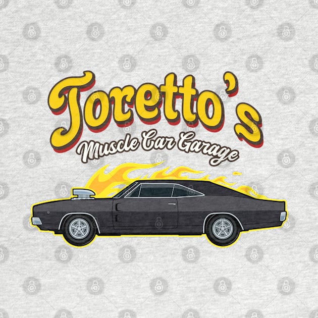 Torettos Muscle Car Garage by SunsetSurf